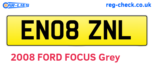 EN08ZNL are the vehicle registration plates.
