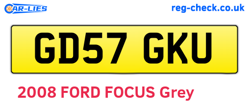 GD57GKU are the vehicle registration plates.