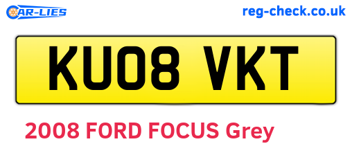 KU08VKT are the vehicle registration plates.