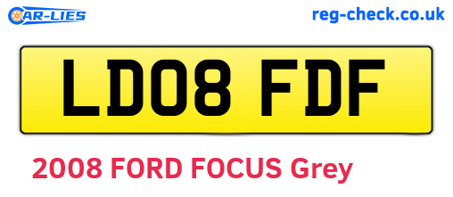 LD08FDF are the vehicle registration plates.