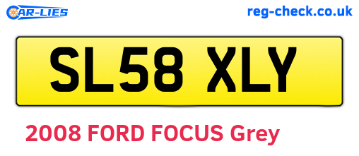 SL58XLY are the vehicle registration plates.