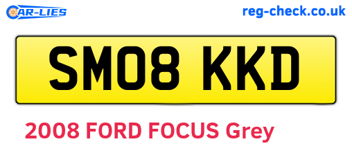 SM08KKD are the vehicle registration plates.