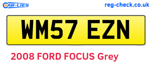 WM57EZN are the vehicle registration plates.