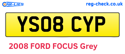 YS08CYP are the vehicle registration plates.
