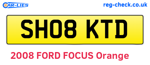 SH08KTD are the vehicle registration plates.