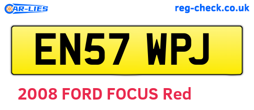 EN57WPJ are the vehicle registration plates.