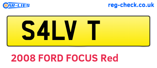S4LVT are the vehicle registration plates.