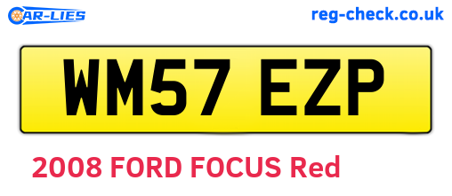 WM57EZP are the vehicle registration plates.