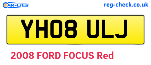 YH08ULJ are the vehicle registration plates.