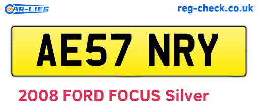 AE57NRY are the vehicle registration plates.