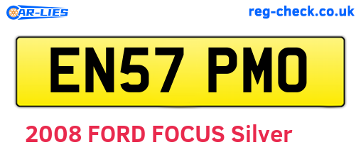 EN57PMO are the vehicle registration plates.