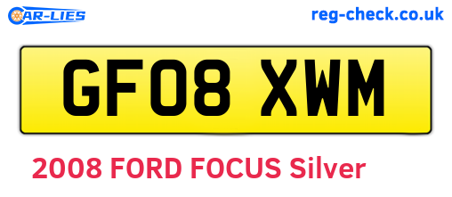 GF08XWM are the vehicle registration plates.
