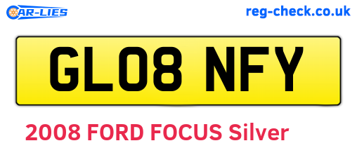 GL08NFY are the vehicle registration plates.