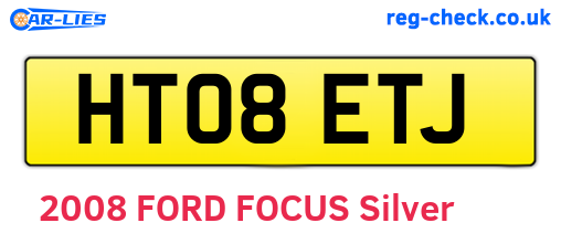 HT08ETJ are the vehicle registration plates.