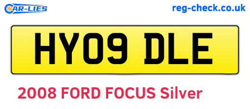 HY09DLE are the vehicle registration plates.