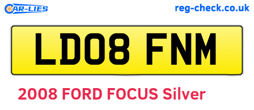 LD08FNM are the vehicle registration plates.