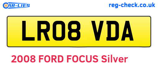 LR08VDA are the vehicle registration plates.