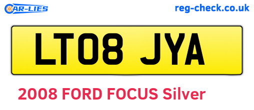 LT08JYA are the vehicle registration plates.