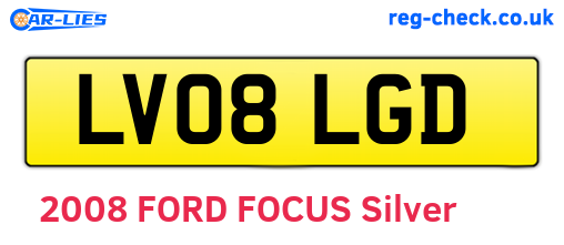 LV08LGD are the vehicle registration plates.