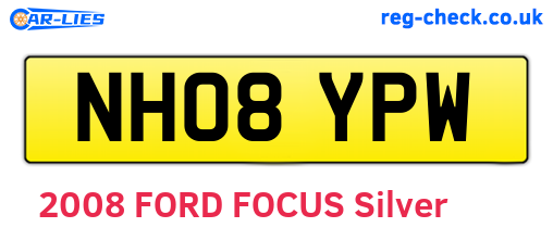 NH08YPW are the vehicle registration plates.