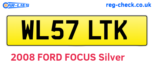 WL57LTK are the vehicle registration plates.