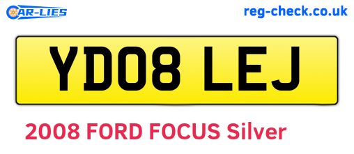 YD08LEJ are the vehicle registration plates.