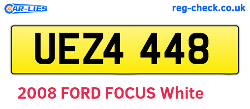 UEZ4448 are the vehicle registration plates.