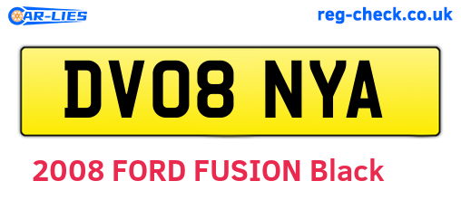 DV08NYA are the vehicle registration plates.