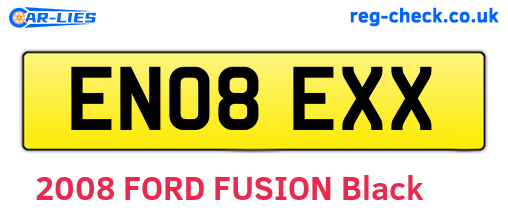 EN08EXX are the vehicle registration plates.