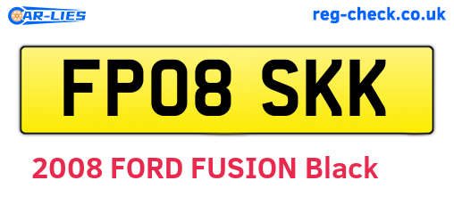 FP08SKK are the vehicle registration plates.