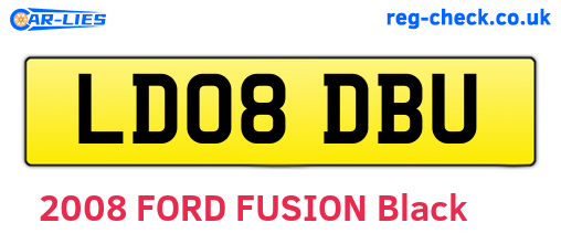 LD08DBU are the vehicle registration plates.