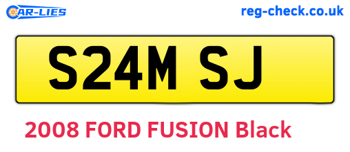 S24MSJ are the vehicle registration plates.
