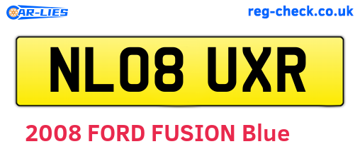 NL08UXR are the vehicle registration plates.