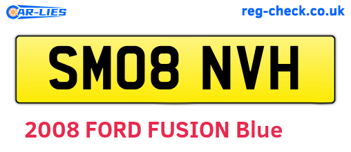SM08NVH are the vehicle registration plates.
