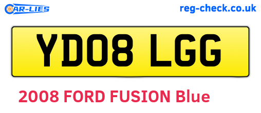 YD08LGG are the vehicle registration plates.