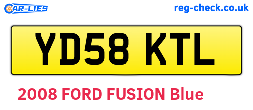 YD58KTL are the vehicle registration plates.