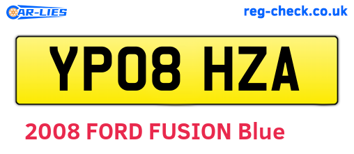 YP08HZA are the vehicle registration plates.