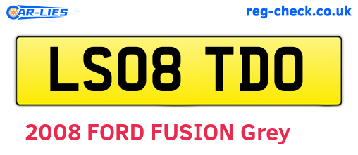 LS08TDO are the vehicle registration plates.