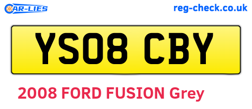 YS08CBY are the vehicle registration plates.