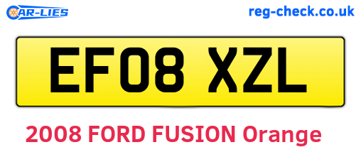 EF08XZL are the vehicle registration plates.