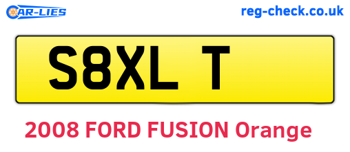 S8XLT are the vehicle registration plates.