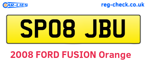 SP08JBU are the vehicle registration plates.
