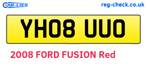 YH08UUO are the vehicle registration plates.