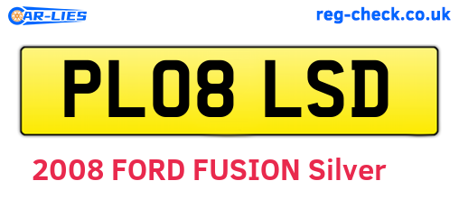 PL08LSD are the vehicle registration plates.