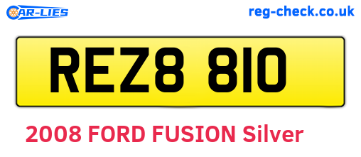REZ8810 are the vehicle registration plates.