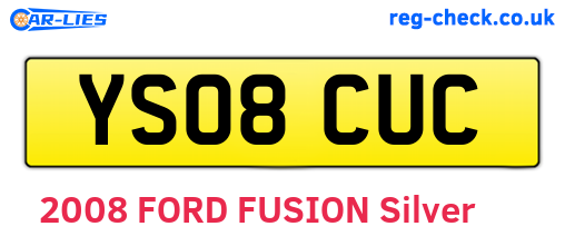 YS08CUC are the vehicle registration plates.