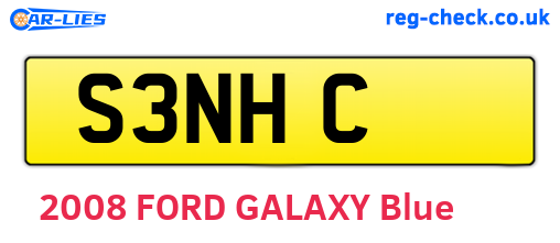 S3NHC are the vehicle registration plates.