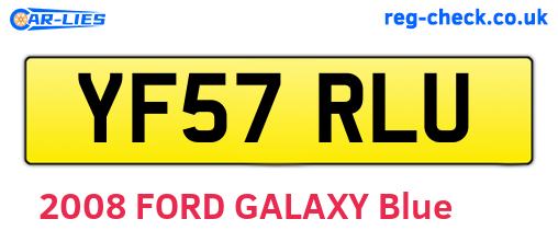 YF57RLU are the vehicle registration plates.