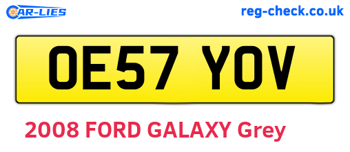OE57YOV are the vehicle registration plates.