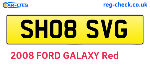 SH08SVG are the vehicle registration plates.